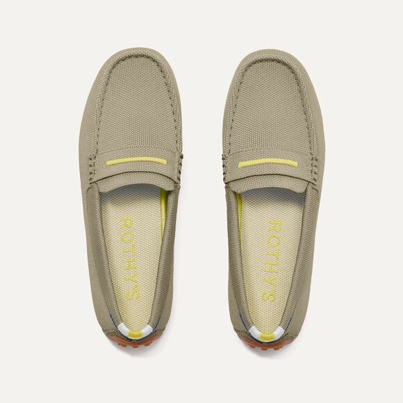 Rothy's Shoes - Rothy's 'The Driver' Green Fabric Loafer Size 10.5